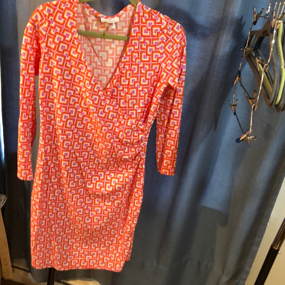 Dress, cross over front closure